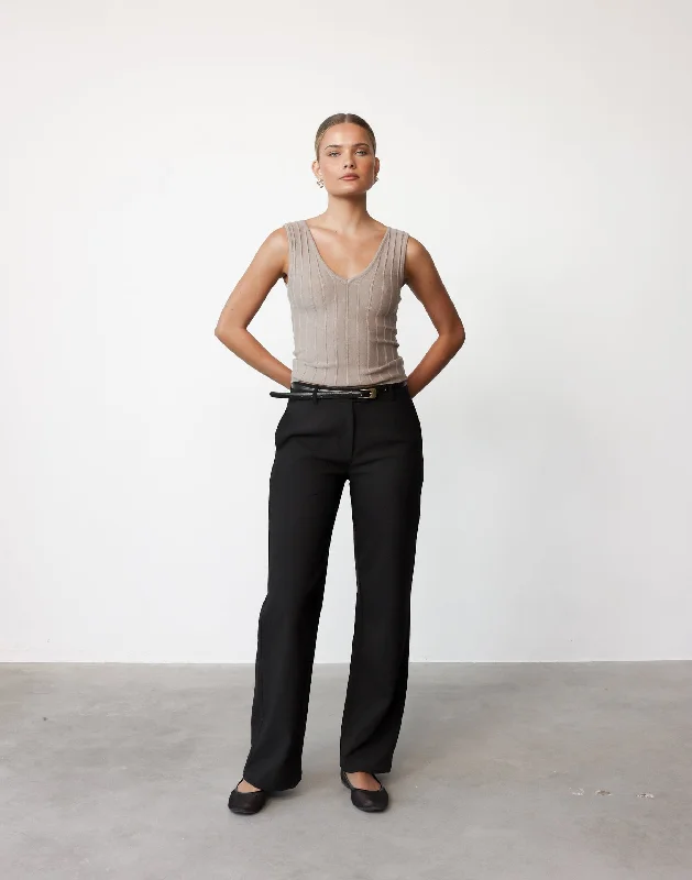 Terese Pants (Black) Cozy Maternity Pants