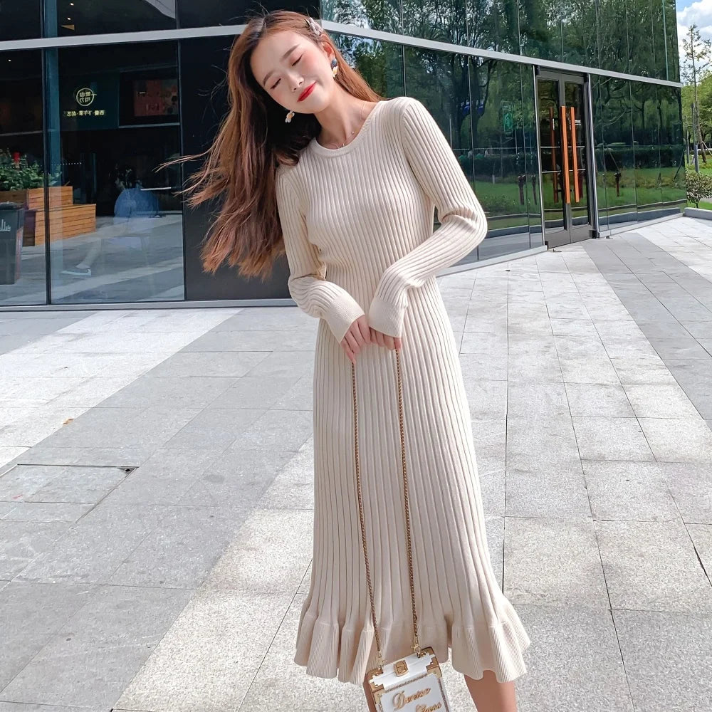 Women Maxi Dress Long Sweater Dress Knit Fishtail Long Winter Dresses Loose Women Clothing Slim Fit Regular Fit Oversized Women Maxi Dress Long Sweater Dress Knit Fishtail Long Winter Dresses Loose Women Clothing Slim Fit Regular Fit Oversized