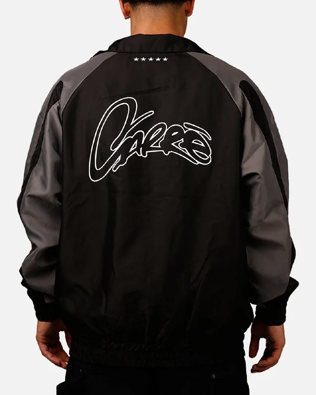 Carre Empire Panelled Jacket Black/Grey Denim Jacket Leather Jacket Suede Jacket