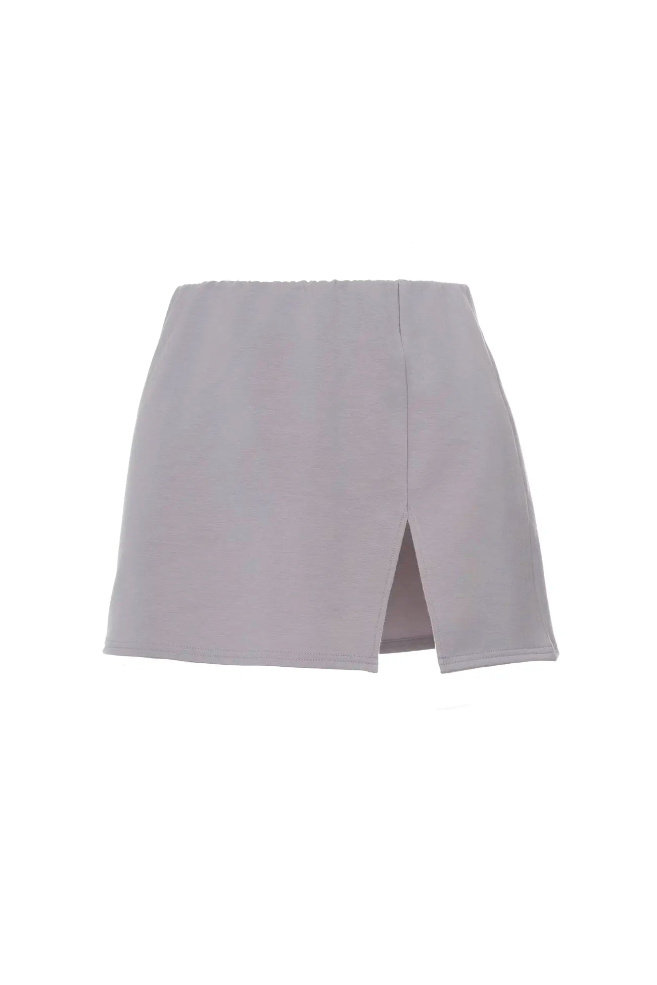 Front Slit Mini Skirt silk skirt elegant