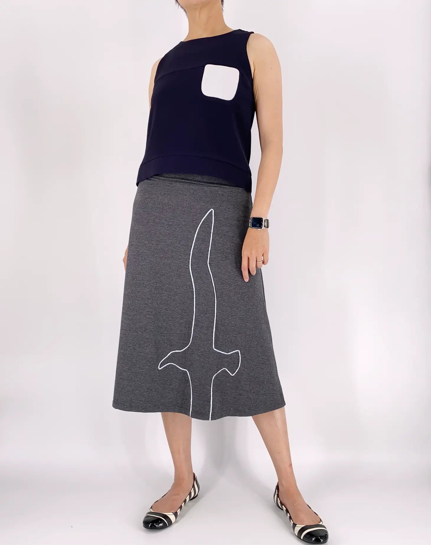 Zoe's Lollipop Roll Top Maxi Skirt corduroy skirt cozy