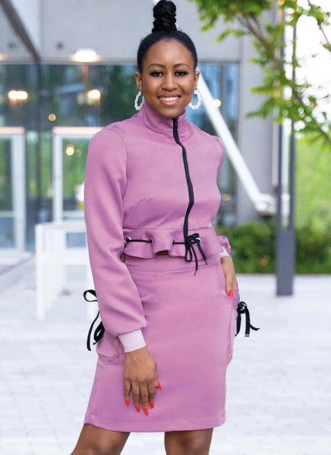 Know Me Jacket, Trousers and Skirt ME2004 Zippered Front Buttoned Front Snap Front
