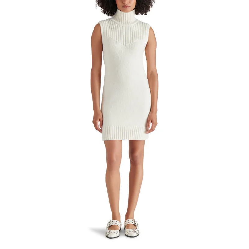Steve Madden Karissa Turtleneck Sleeveless Sweater Mini Dress Cable Knit Ribbed Knit Lace Knit Steve Madden Karissa Turtleneck Sleeveless Sweater Mini Dress Cable Knit Ribbed Knit Lace Knit