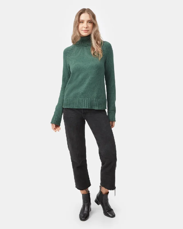 Highline Wool Turtleneck Sweater Spandex Rayon Corduroy