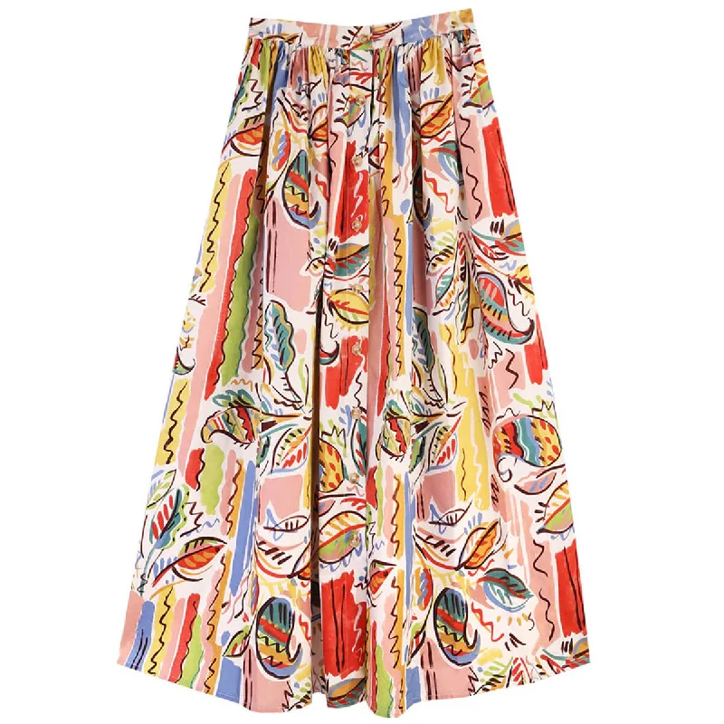 Isaac Skirt in Painted Paisley by L.F.Markey - Last One In Stock - UK 8 lace skirt intricate