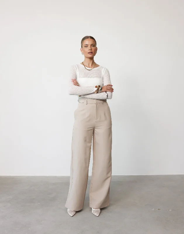 Briar Pants (Ecru) Soft Cotton Pants
