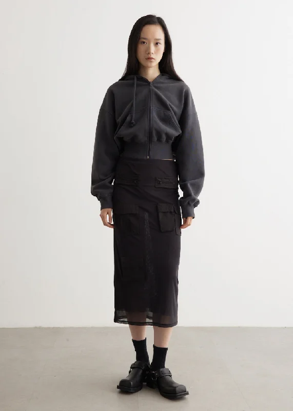 Etty Cargo Skirt chiffon skirt delicate