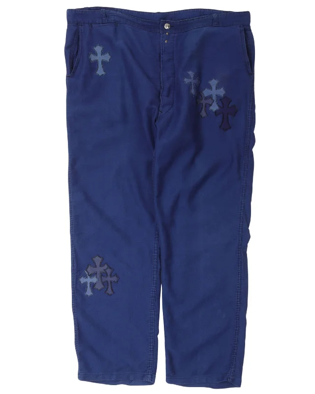 Cross Patch French Bleu de Travail Work Pants Comfy Athletic Pants