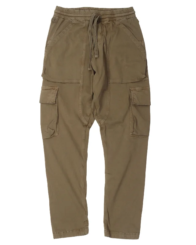 Drop Crotch Drawstring Cargo Pants Comfortable Cargo Pants