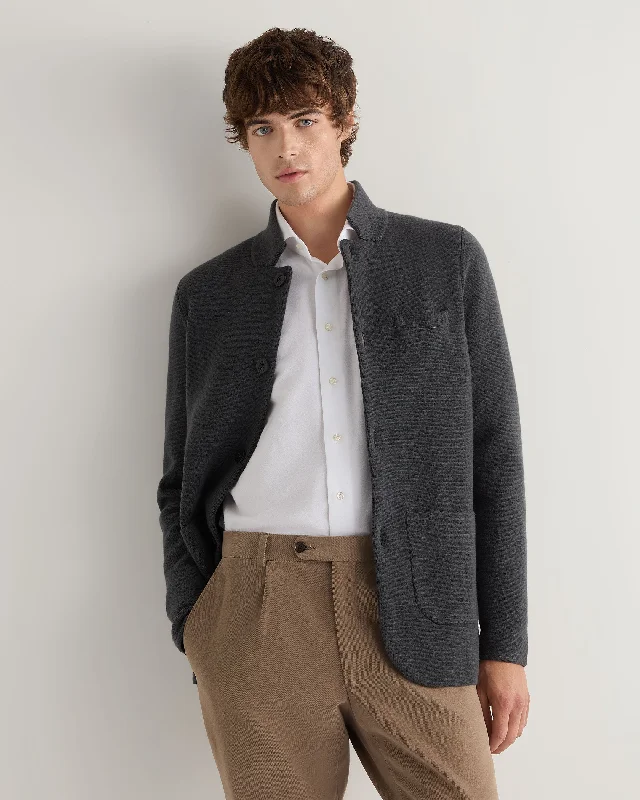 Men's Grosvenor Milano Cashmere Jacket Anthracite Grey Plaid Jacket Tartan Jacket Houndstooth Jacket Men's Grosvenor Milano Cashmere Jacket Anthracite Grey Plaid Jacket Tartan Jacket Houndstooth Jacket
