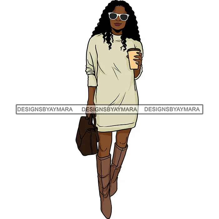 Winter Fall Fashion Woman Model Casual Clothing Outfit Cold Weather Jacket Coat Sweater Autumn SVG JPG PNG Clipart Cricut Silhouette Cut Cutting Nylon Fabric Polyester Fabric Spandex Fabric