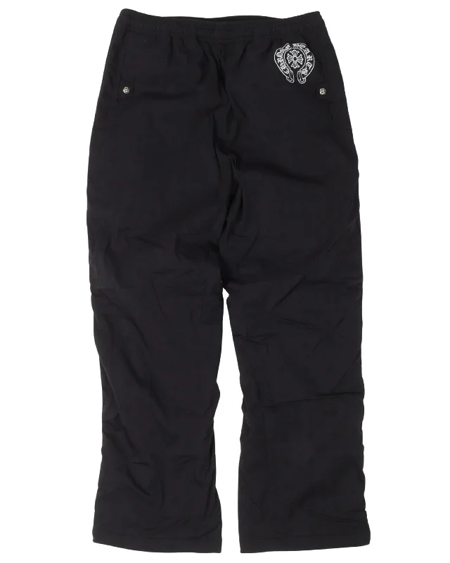 Jersey-lined Tearaway Track Pants Formal Slim Pants