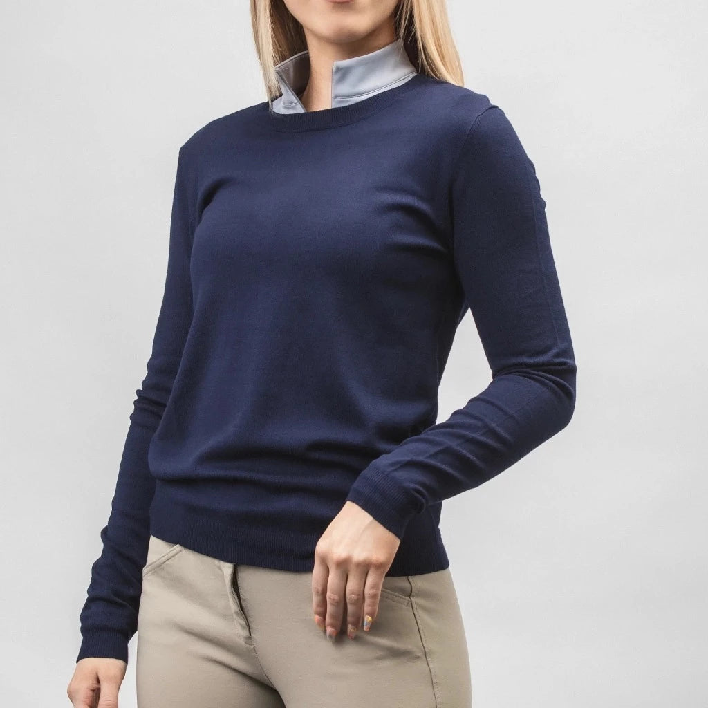 TKEQ Essential Crewneck Sweater Fitted Loose Oversized
