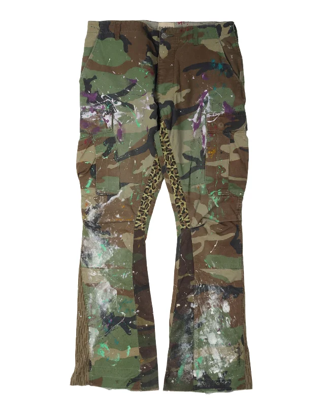 LA Flare Camo Cargo Pants Elegant Trouser Pants
