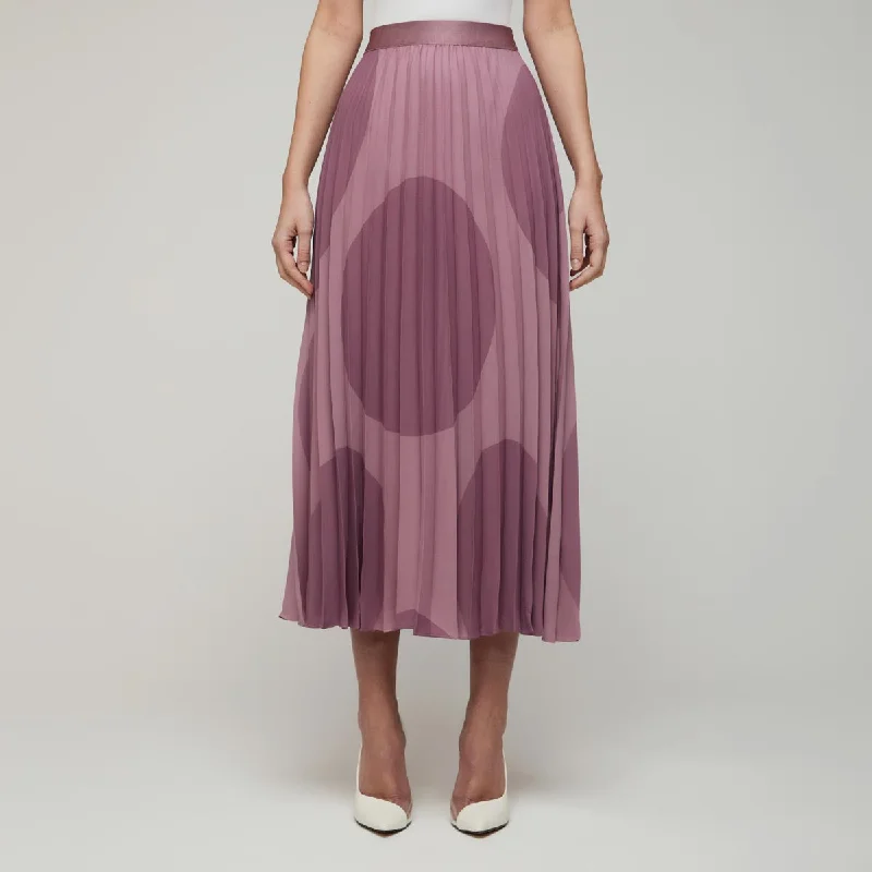 Yona skirt, Kerä, rose leather skirt sleek