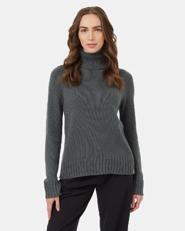 Highline Wool Turtleneck Sweater Neon Metallic Matte