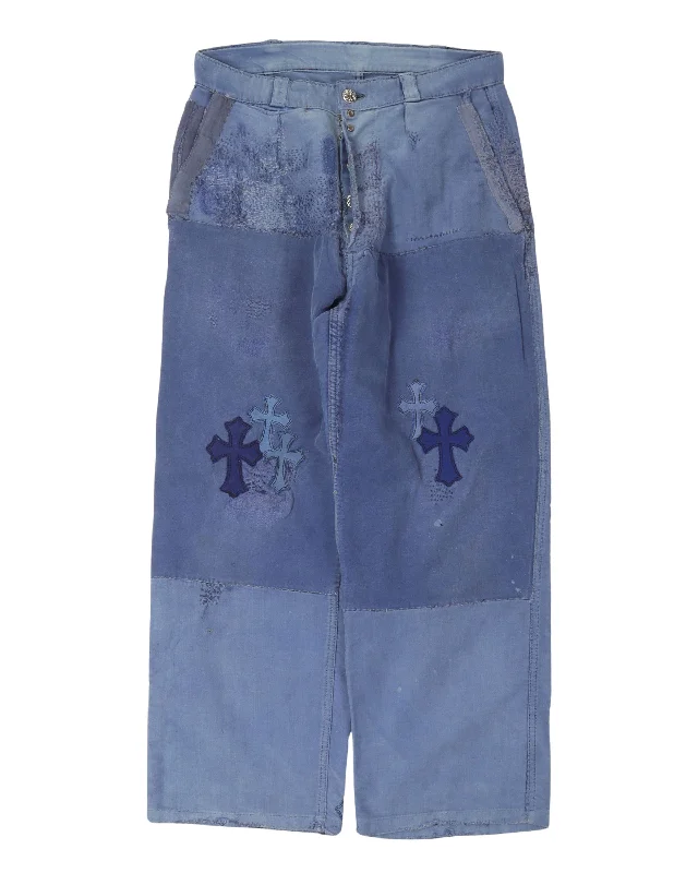 Cross French Work Pants Comfy Zip-Up Pants