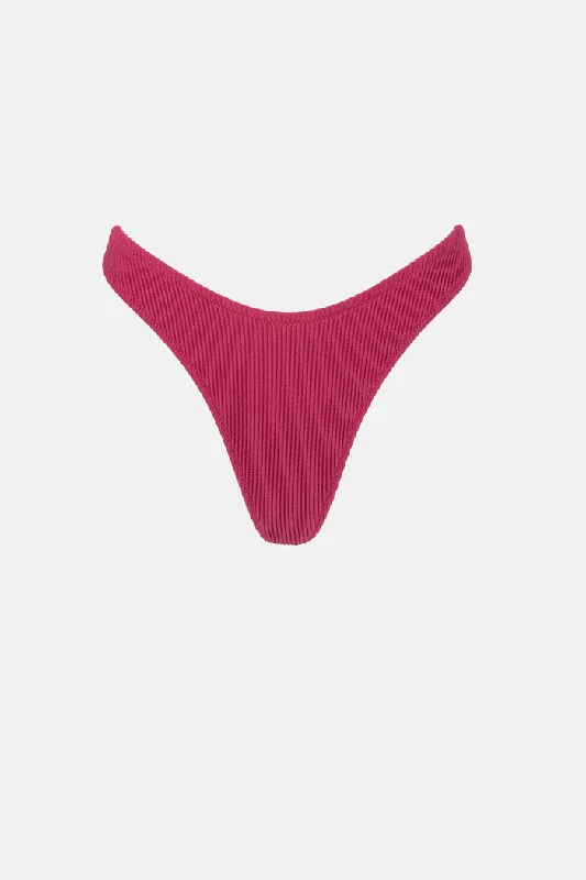Rhythm Isla Rib Skimpy Pant - SANGRIA Fashionable Track Pants
