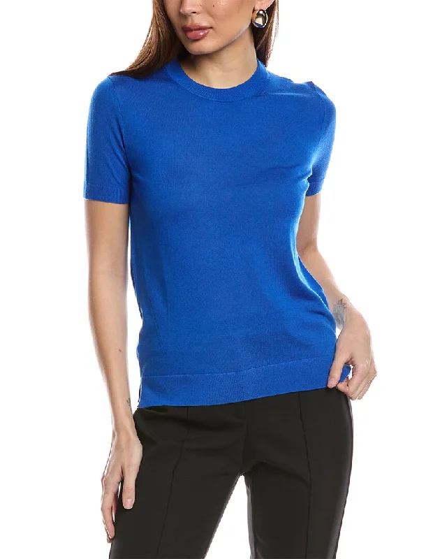 Hugo Boss Falyssiasi Wool Sweater Open Front Closed Front Wrap Front