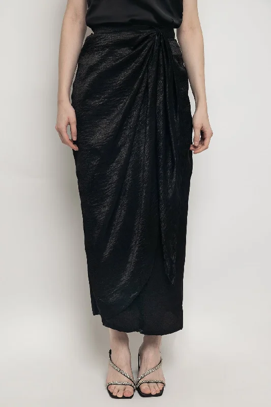 Liberty Skirt in Black silk skirt luxurious