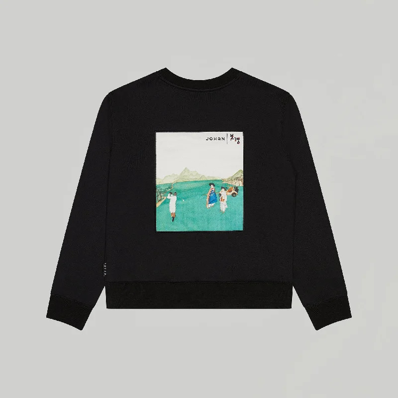 Minhwa Crewneck Sweater Houndstooth Herringbone Solid
