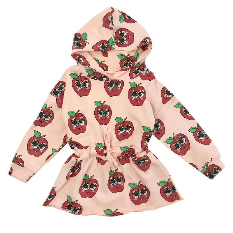 Hugo Love Tiki Hoodie Sweater Dress | Pink Apples Welt Pockets Slit Pockets Flap Pockets Hugo Love Tiki Hoodie Sweater Dress | Pink Apples Welt Pockets Slit Pockets Flap Pockets