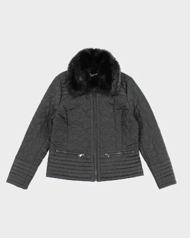 Women's Karl Lagerfeld Down Jacket - L Rayon Fabric Velvet Fabric Corduroy Fabric