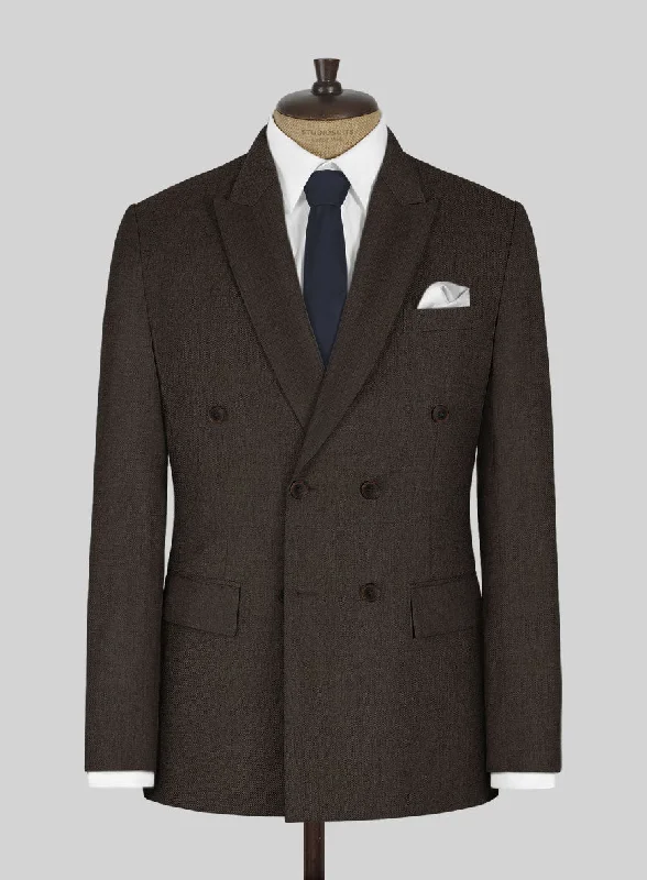Worsted Dark Brown Wool Jacket Notch Collar Jacket Peter Pan Collar Jacket Cowl Neck Jacket Worsted Dark Brown Wool Jacket Notch Collar Jacket Peter Pan Collar Jacket Cowl Neck Jacket