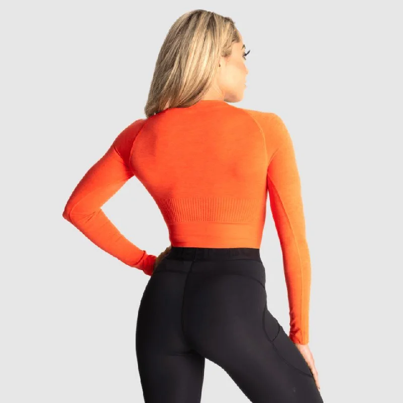 Better Bodies Rib Seamless Crop LS - Sunset Melange