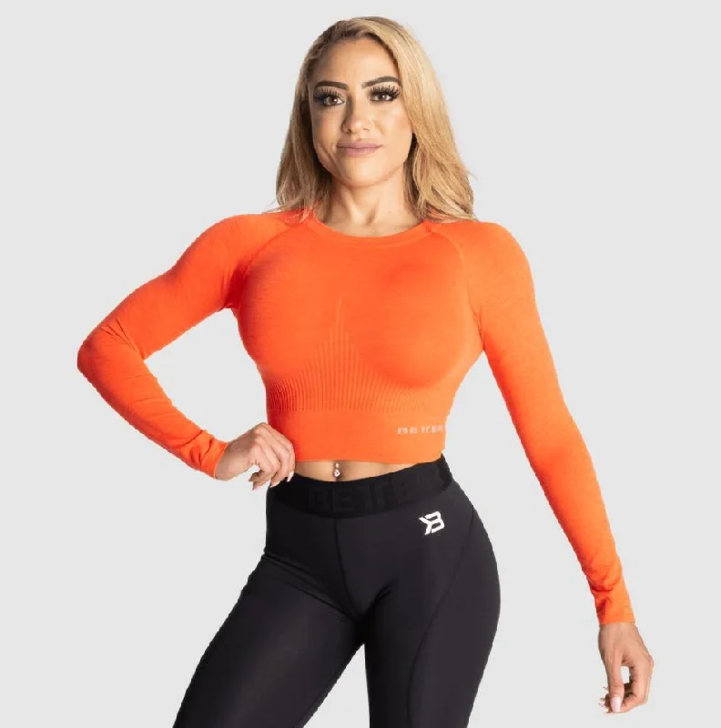 Better Bodies Rib Seamless Crop LS - Sunset Melange