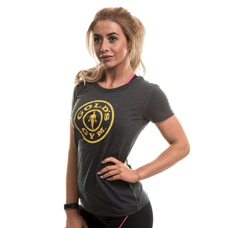 Golds Gym Muscle Joe Slim Fit Tee - Charcoal Marl