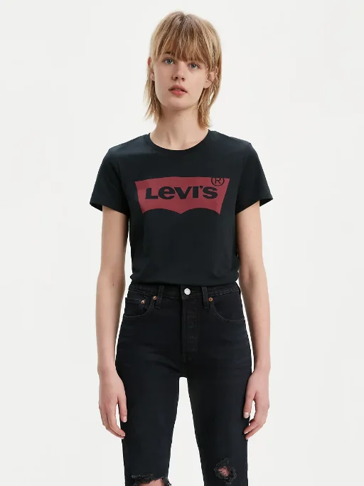 Levi's Maglietta manica corta da donna Standard Housemark 173690201 nero