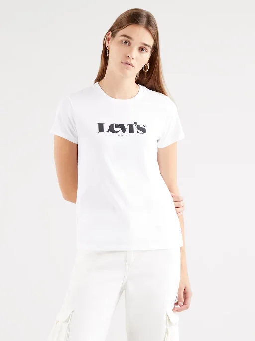 Levi's maglietta manica corta da donna 1873 1736912 49 bianco