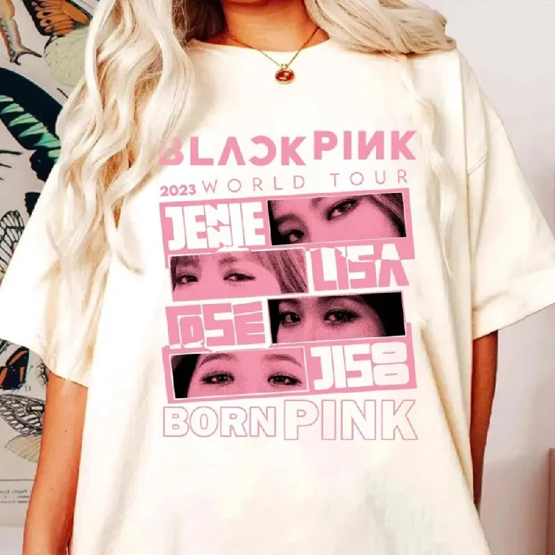 Women KPOP BLACK Harajuku Women's Tee