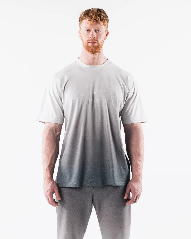 Athletics Distressed Tee - White Ash Ombre