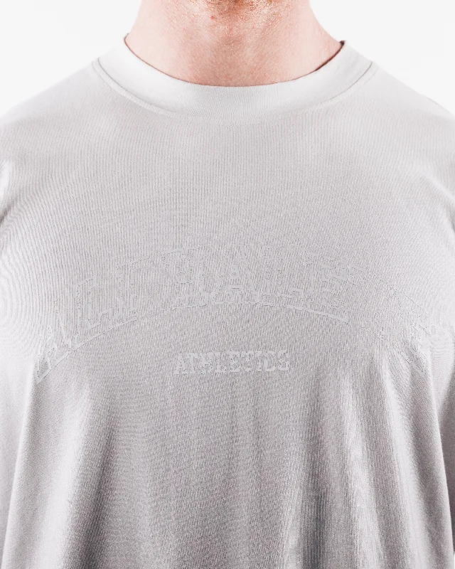 Athletics Distressed Tee - White Ash Ombre