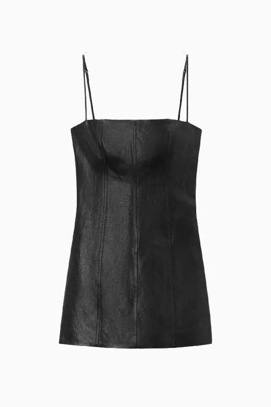 Alexander Wang Square Neck Mini Dress - Black