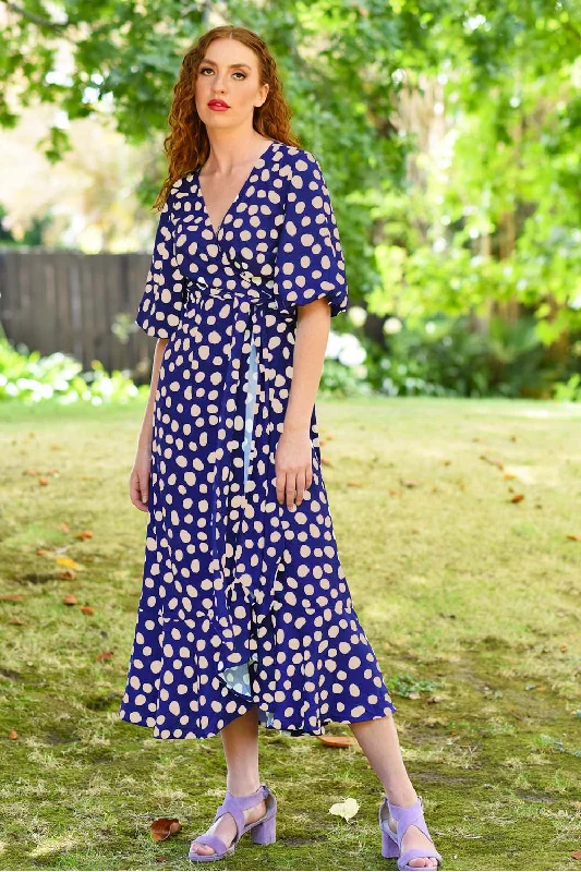 Marshy May Dress - Indigo Spot - SALE