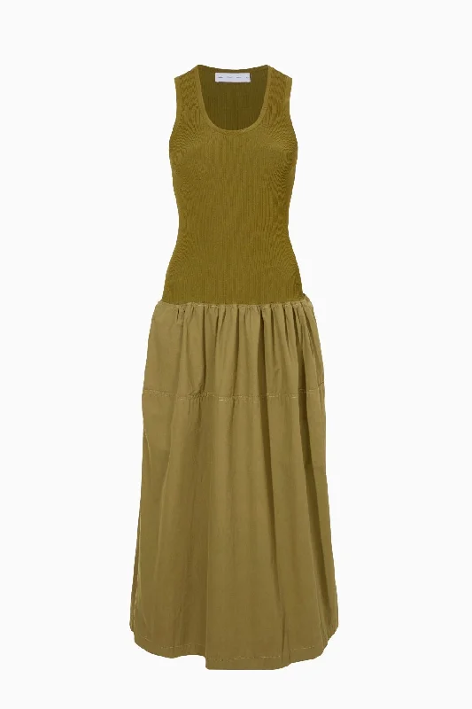 Proenza Schouler White Label Malia Dress - Olive