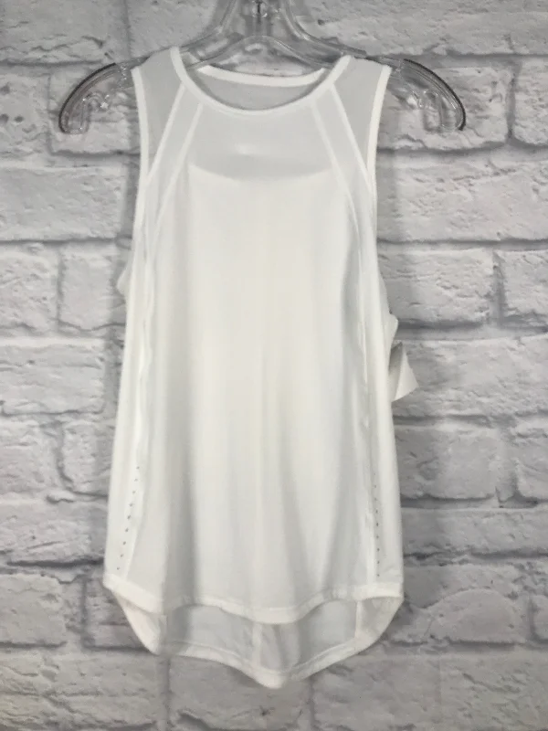 Athletic Tank Top By Lululemon In White, Size: S