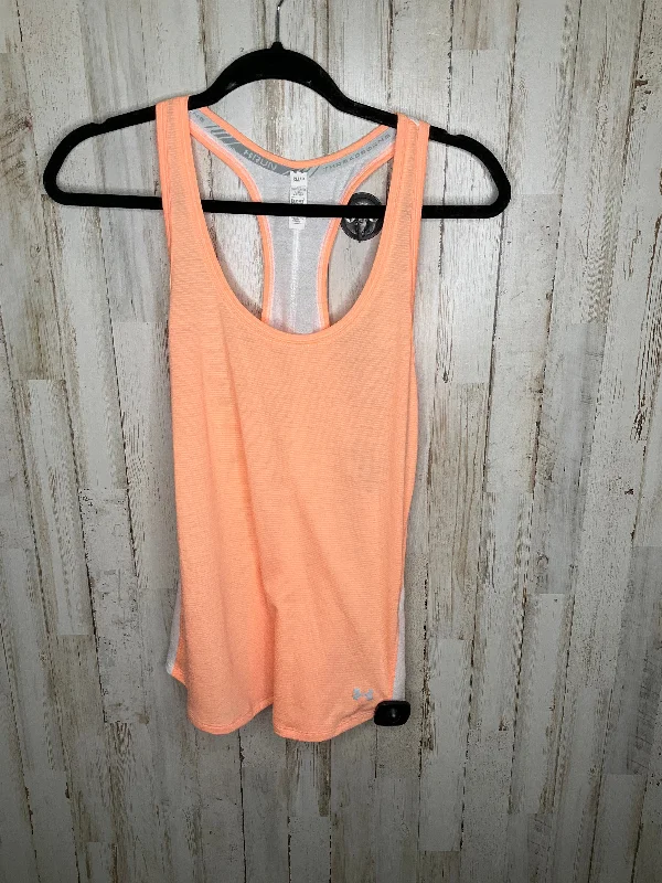 Athletic Tank Top By Under Armour In Orange, Size: S