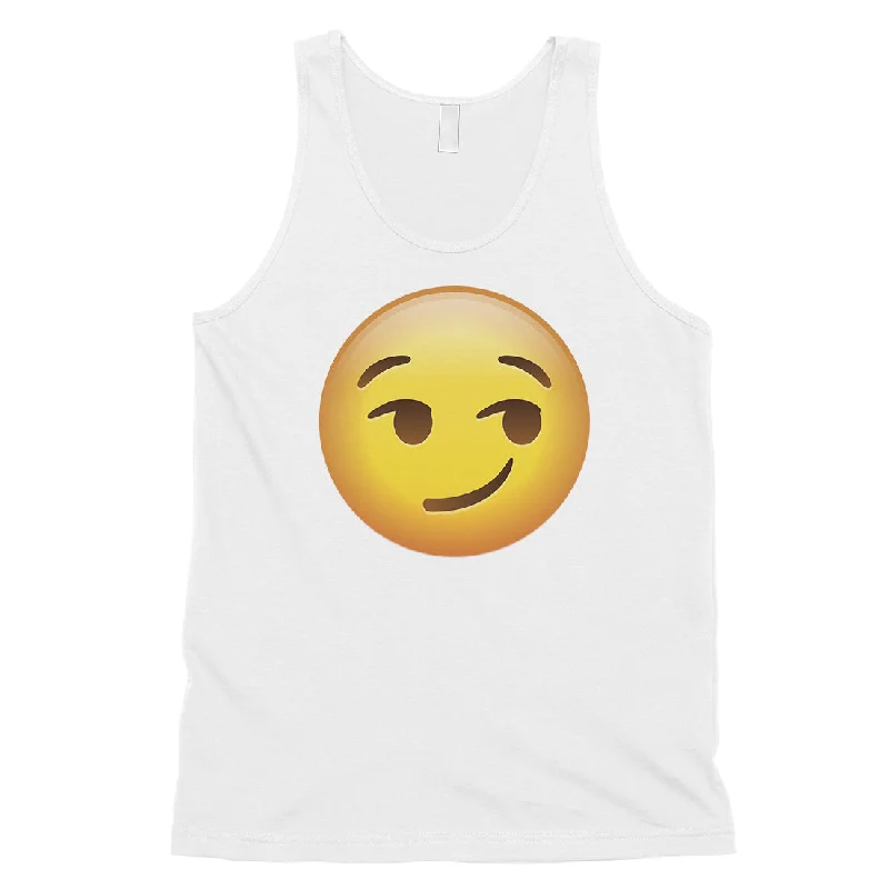 Emoji-Smirking Mens Cool Awesome Funny Sweet Tank Top Birthday Gift