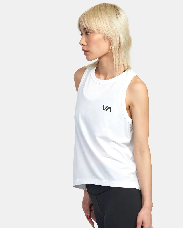 VA Muscle Workout Tank Top - White 2