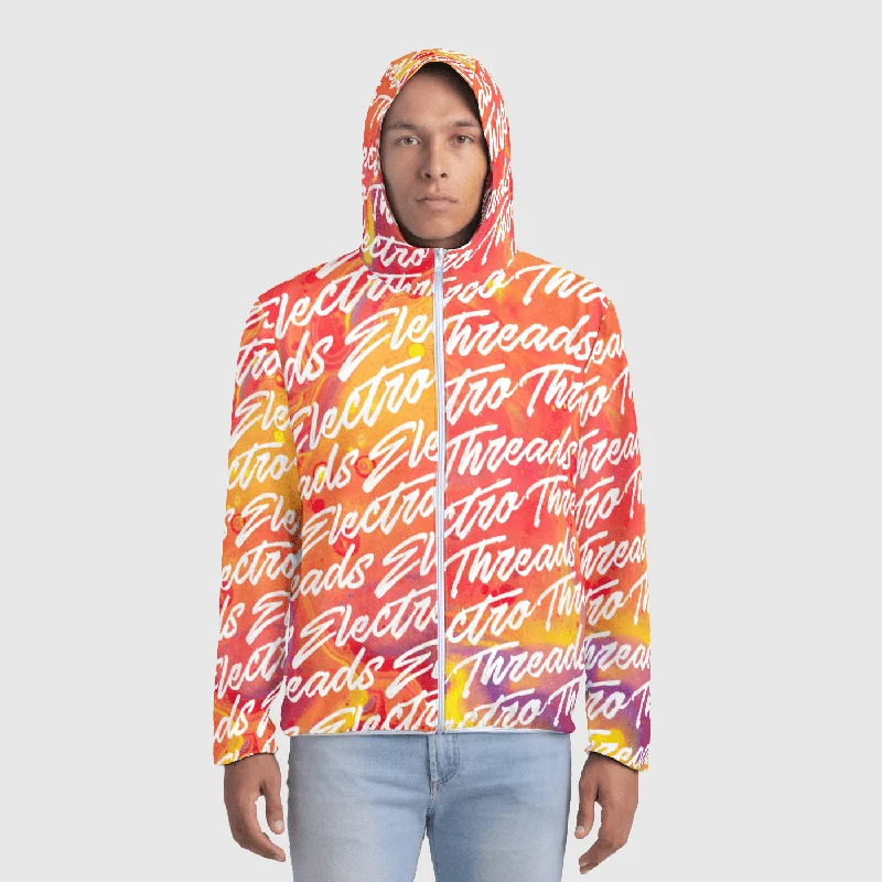 NEON SCRIPT Mens Windbreaker