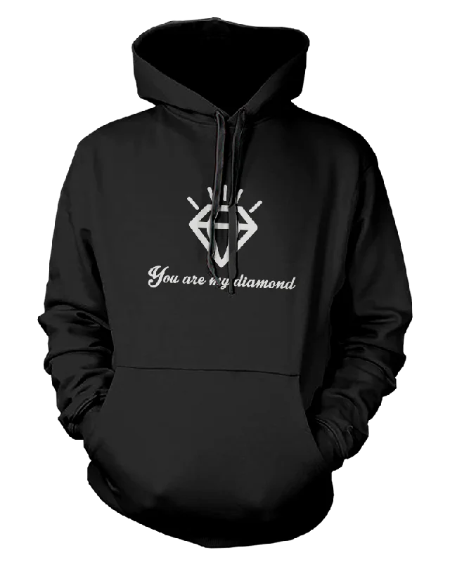 His and Her Couple Outfit You Are My Diamond Matching Hoodies for Couples