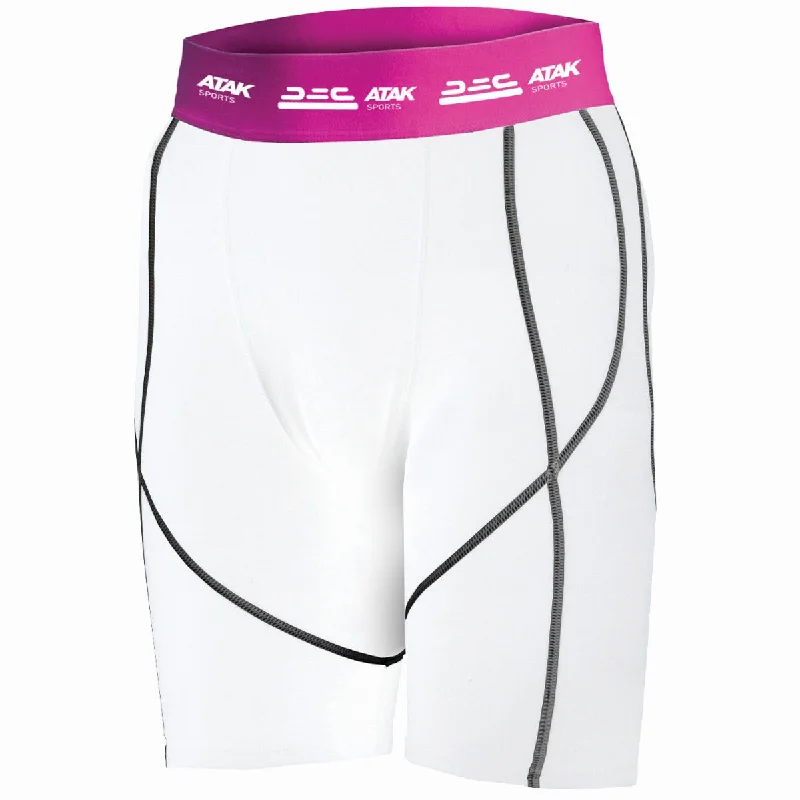 Atak Compression Shorts - Womens - White