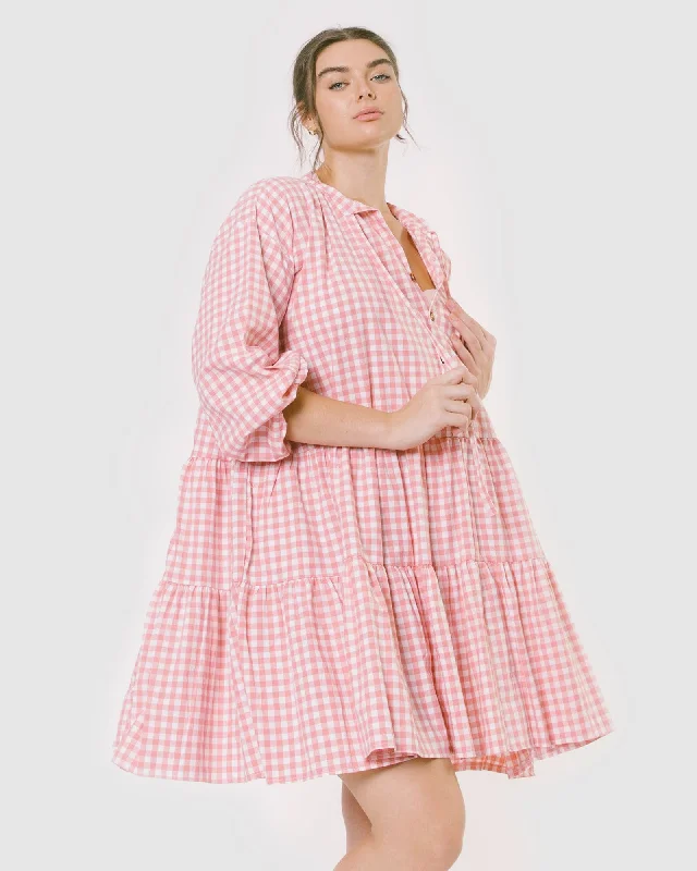 Avalon Smock Dress | Candy Gingham