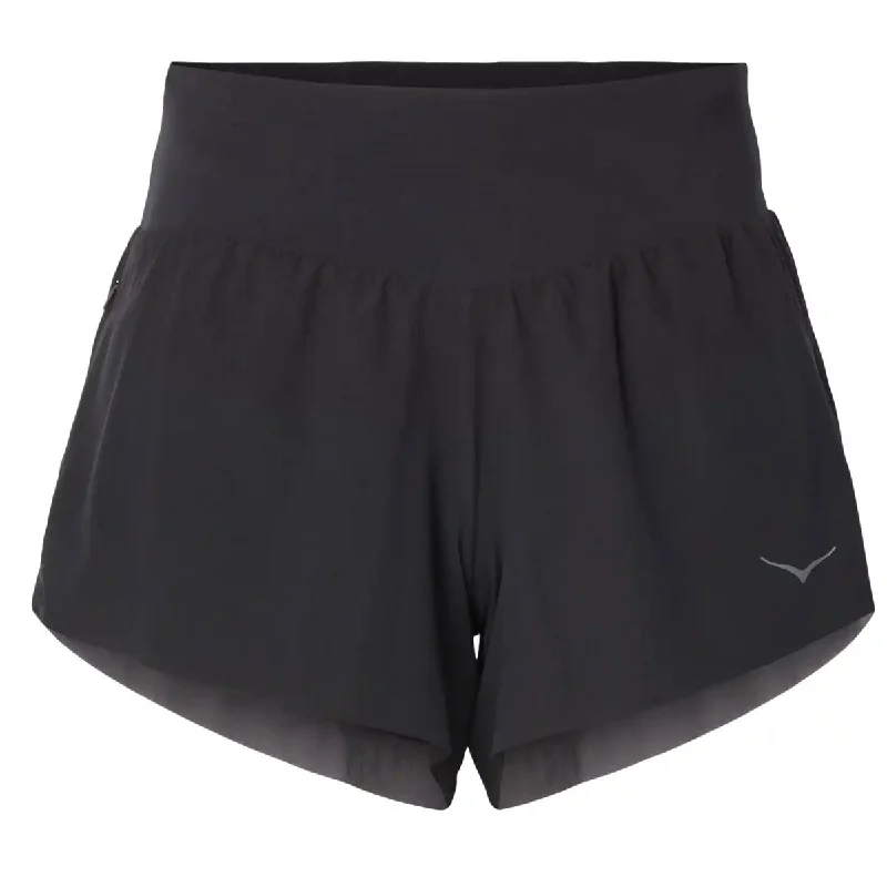 Hoka One One Glide 4 inch Running Shorts - Womens - Black