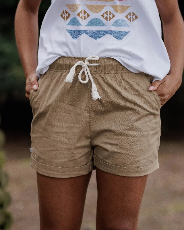 Santosa Twill Shorts - Biscuit