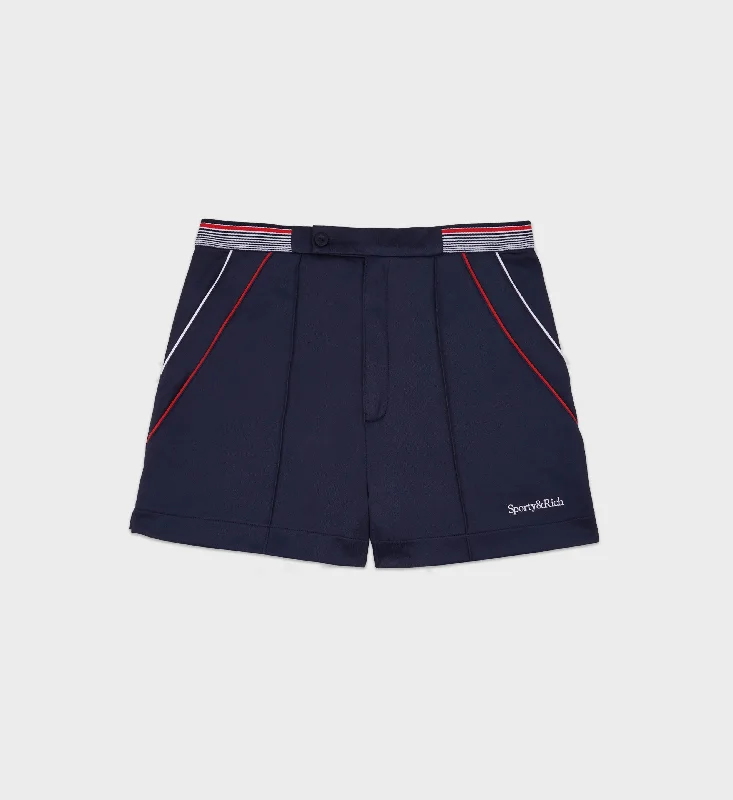 Serif Logo Borg Short - Navy/White/Red